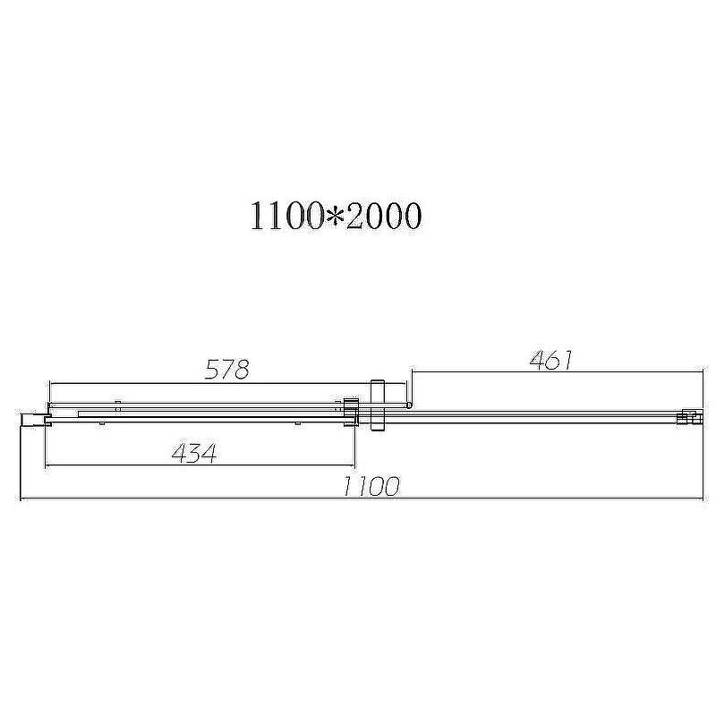 Душевая дверь Vincea Dice 110 VDS-4D110CLGM