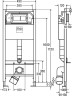 Комплект унитаза Villeroy&Boch O Novo 5660H101 с инсталляцией Viega Prevista Dry 8524.14 792596 с сиденьем Микролифт и клавишей смыва Хром