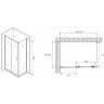 Душевой уголок Abber Schwarzer Diamant 110x80 AG301105-S805