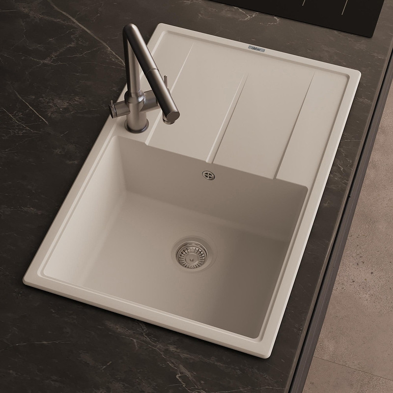 Кухонная мойка Abber Quarz 78 AQ2904W цвет Белый