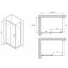 Душевой уголок Abber Schwarzer Diamant 150x50 AG301505-S505