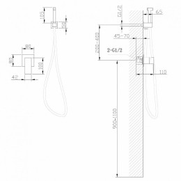 Гигиенический душ Abber Daheim AF8225W цвет Белый матовый