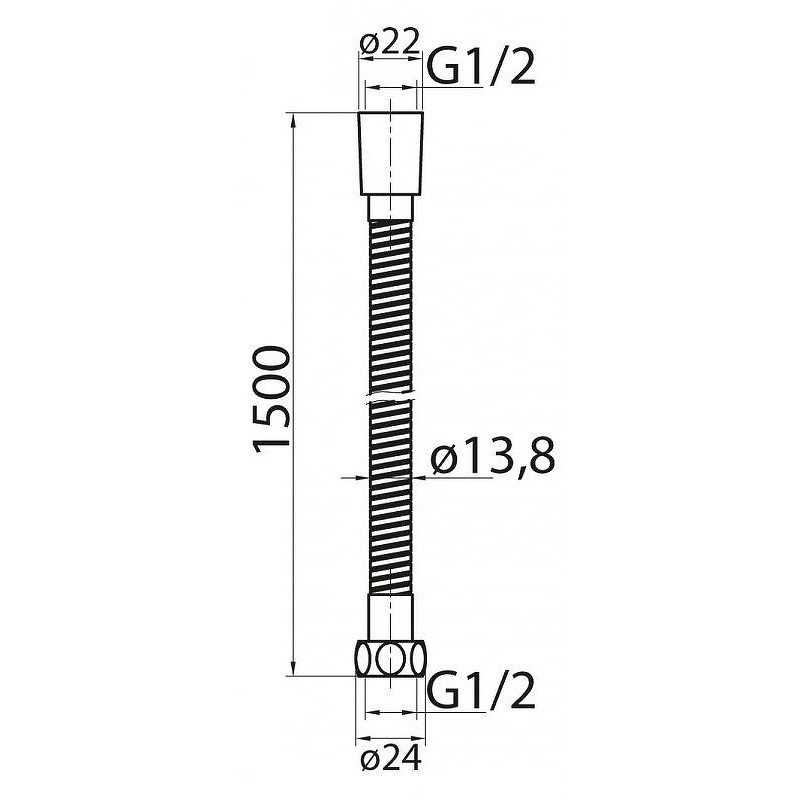 Душевой шланг Cezares Czr CZR-U-FMDC-150-02