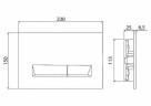 Клавиша смыва BelBagno Marmi BB009-MR-BIANCO