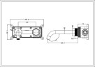 Смеситель для раковины Boheme Tech 158/2-BRB