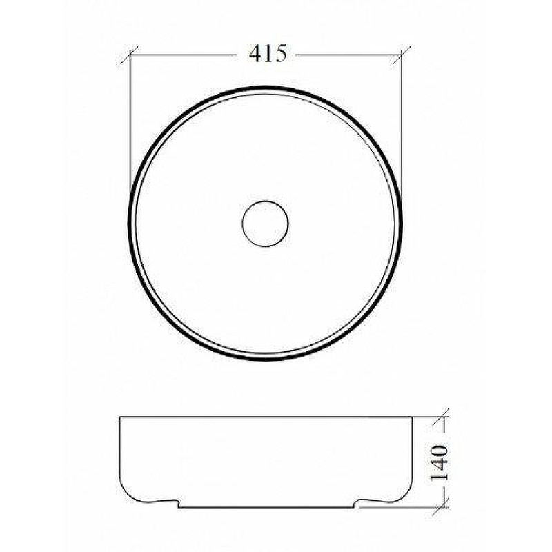 Раковина-чаша Boheme LV204 Corian 41.5 819-W