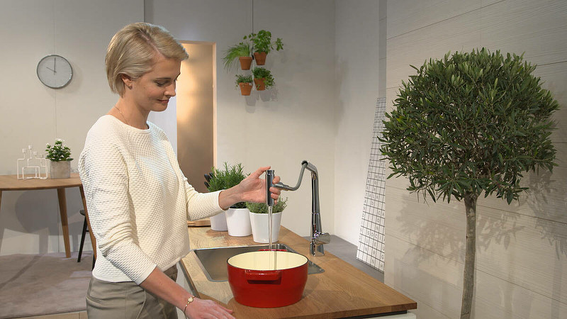 Смеситель для кухни Hansgrohe Metris 14820800 Сталь