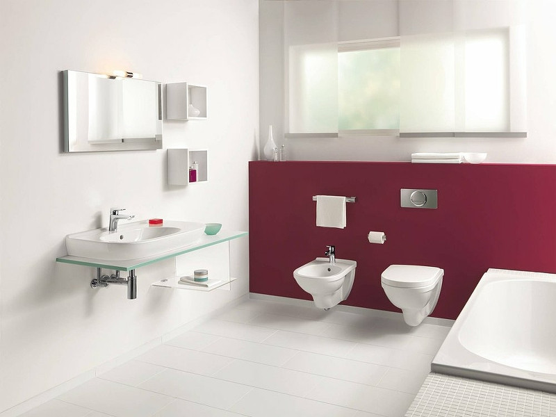Комплект унитаза Villeroy&Boch O Novo 5660H101 с инсталляцией Tece Profil 9400412 с сиденьем Микролифт и клавишей смыва Хром глянцевый