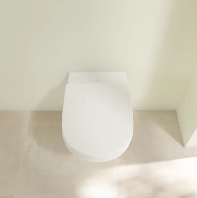 Комплект унитаза Villeroy&Boch O Novo 5660H101 с инсталляцией Tece Profil 9400412 с сиденьем Микролифт и клавишей смыва Хром глянцевый