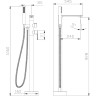 Смеситель для ванны Cezares Lux LUX-VDP-01