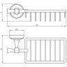 Полка корзина Migliore Fortuna 27702 Золото