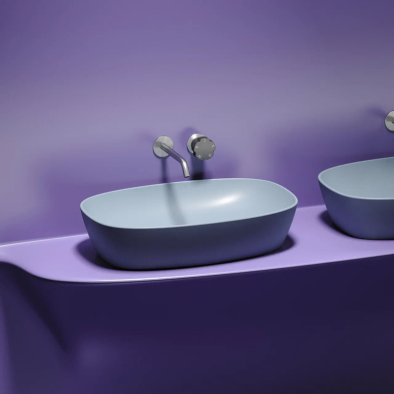 Раковина-чаша Ceramicanova Element 60 CN6049MHL Серо-голубая матовая