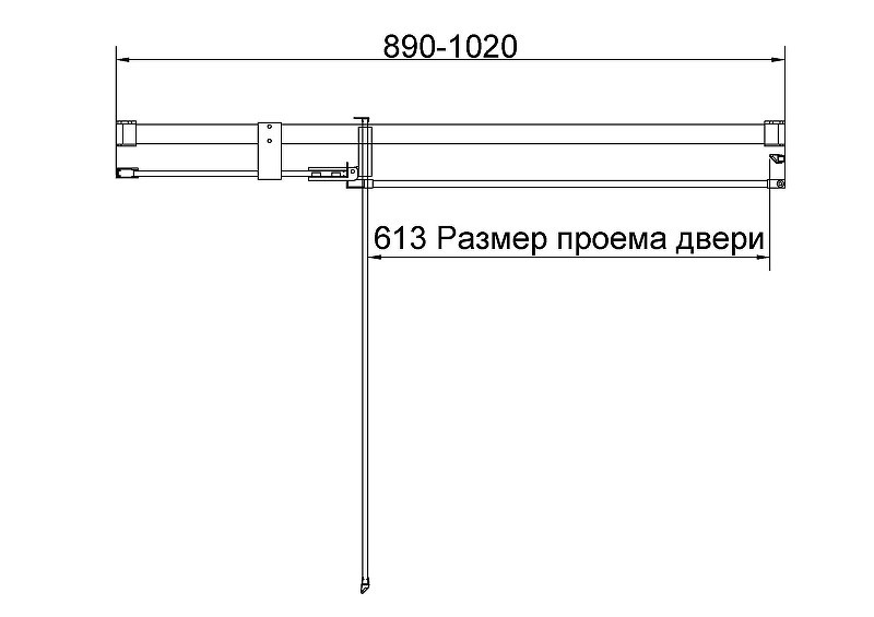 Душевая дверь Vincea Экстенза (Extenza) 100 VDP-4EX9010CLGM