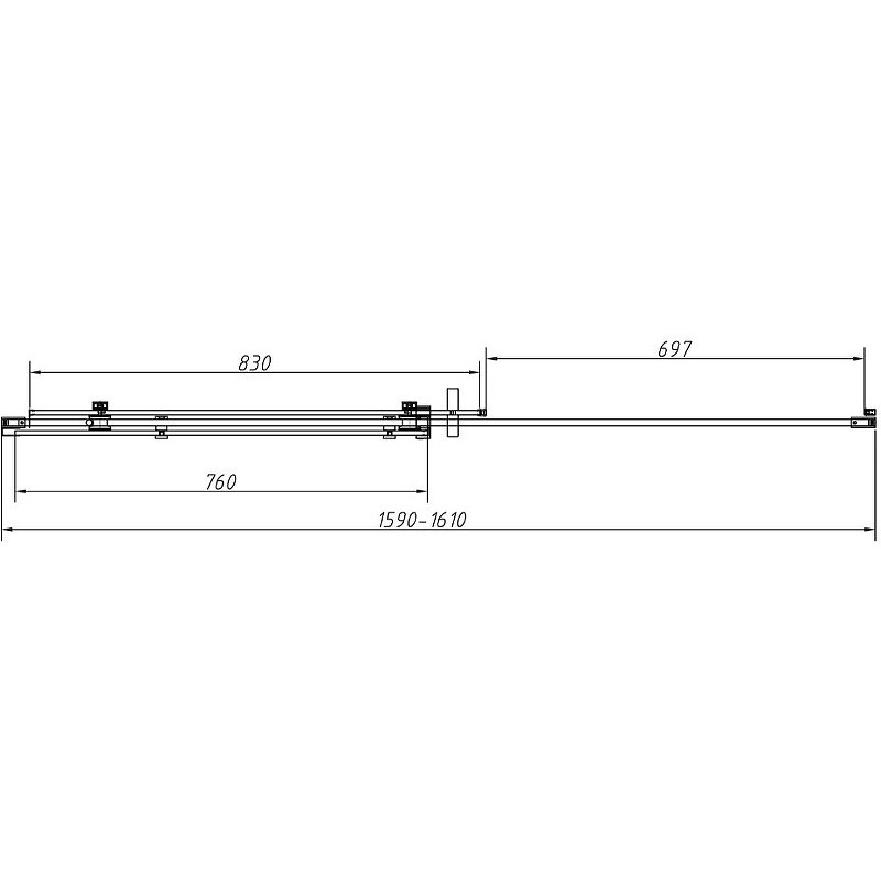 Душевой уголок Vincea Como-N 160x80 VSR-4CN8016CLB