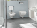 Комплект унитаза Villeroy&Boch O Novo 5660H101 с инсталляцией Tece Base 9400413 с сиденьем Микролифт и Белой клавишей смыва
