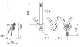Смеситель для душа Remer Atelier AL97D2PWBXV цвет Сталь