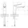 Смеситель для раковины Cezares Liner LINER-LS-GM-W0