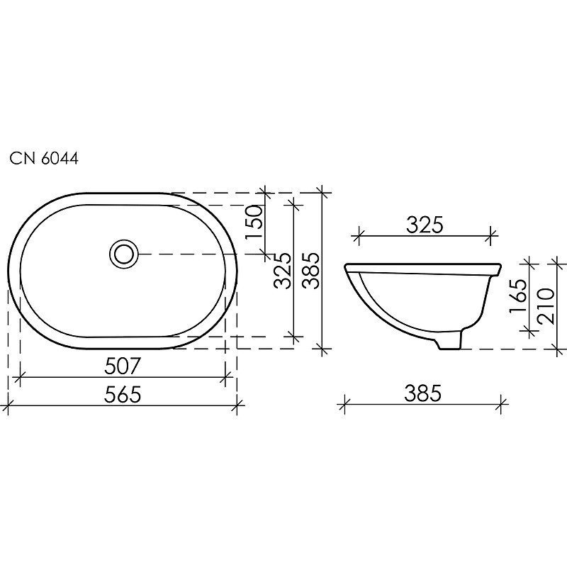Раковина Ceramicanova Element 57 CN6044 Белая