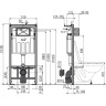 Комплект унитаза Ceramicanova Union CN4009T с инсталляцией Alcaplast Sadromodul AM101/1120-3:1 RU M71-0001 с сиденьем Микролифт и клавишей смыва Хром