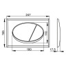 Комплект унитаза Ceramicanova Union CN4009T с инсталляцией Alcaplast Sadromodul AM101/1120-3:1 RU M71-0001 с сиденьем Микролифт и клавишей смыва Хром