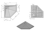 Душевой поддон из искусственного камня Vincea 90x90 VST-4SP9090W
