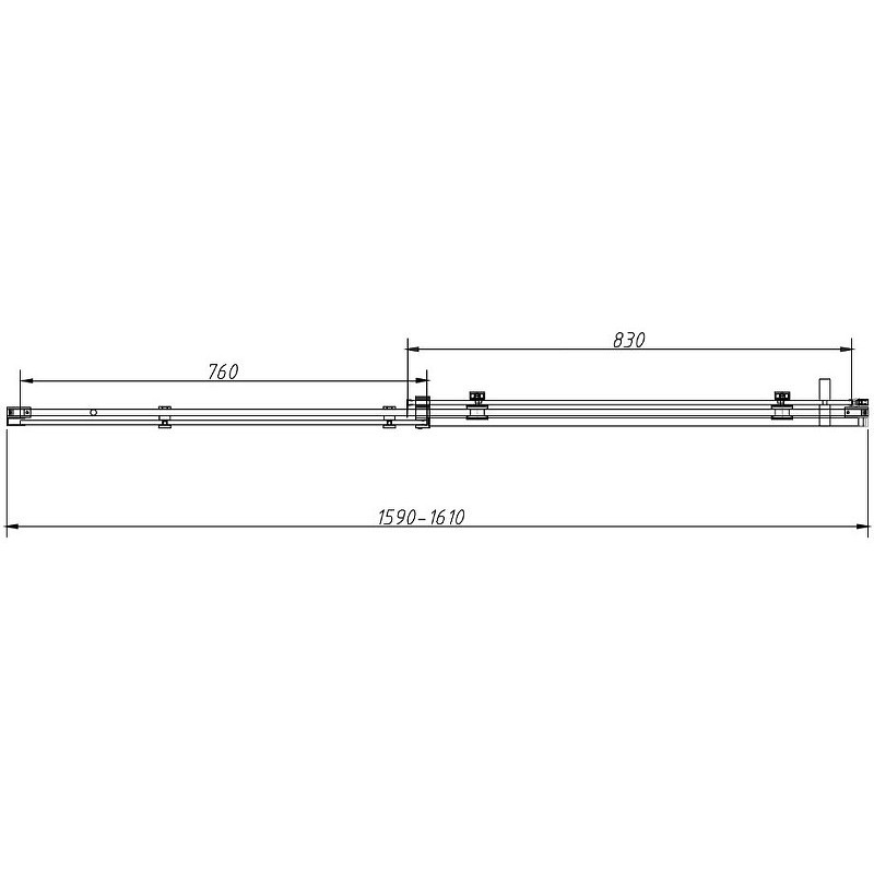 Душевой уголок Vincea Como-N 160x90 VSR-4CN9016CLB