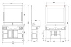 Зеркало Migliore Kantri 120 26693 Бежевое