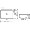 Раковина Ceramicanova Element 55 CN6045 Белая