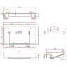 Раковина Boheme Armadi Art Flat 80 859-080-CLCT