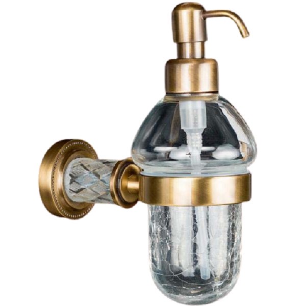 Дозатор для жидкого мыла Boheme Murano Cristal 10912-CRST-BR