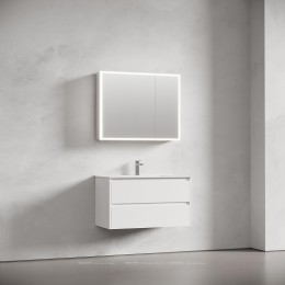 Зеркальный шкаф Sancos Evoke 90 SC8090 с подсветкой цвет Серый