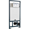 Комплект унитаза Ceramicanova Union CN4009T с сиденьем Микролифт и инсталляцией WeltWasser WW Marberg 507 10000005949+10000005952 с клавишей смыва Хром глянцевый
