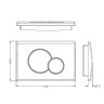 Комплект унитаза Ceramicanova Union CN4009T с сиденьем Микролифт и инсталляцией WeltWasser WW Marberg 507 10000005949+10000005952 с клавишей смыва Хром глянцевый