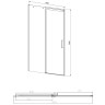 Душевая дверь Vincea Dice 160 VDS-4D160CLGM