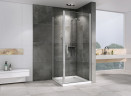 Душевой уголок Abber Sonnenstrand 100x85 AG04100-S85 профиль Хром стекло прозрачное
