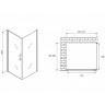 Душевой уголок Abber Sonnenstrand 100x85 AG04100-S85 профиль Хром стекло прозрачное