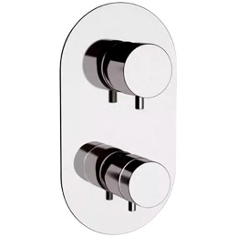 Смеситель для душа Remer Minimal Thermo NT93KB с термостатом