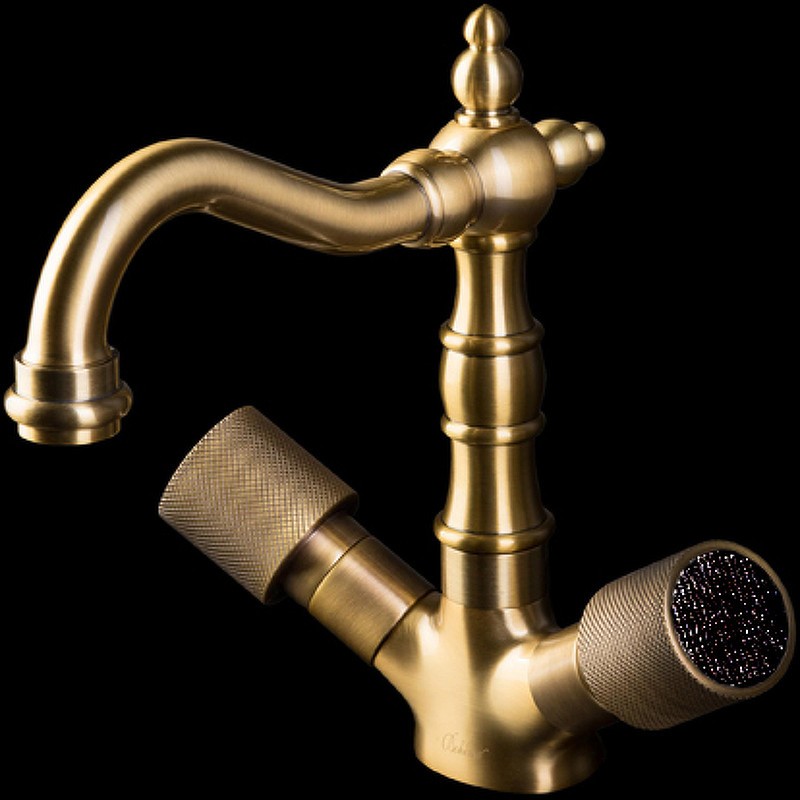 Смеситель для раковины Boheme Royal Cristal 312-Royal/CRSTBlack