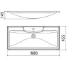 Раковина BelBagno 60 BB600/455-LV-MR-ALR