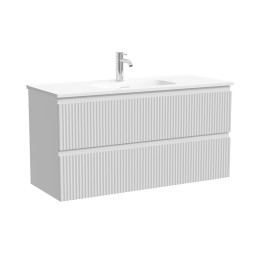 Тумба под раковину Sancos Snob R 100 SNR100/39W подвесная цвет Bianco