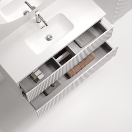 Тумба под раковину Sancos Snob R 100 SNR100/39W подвесная цвет Bianco