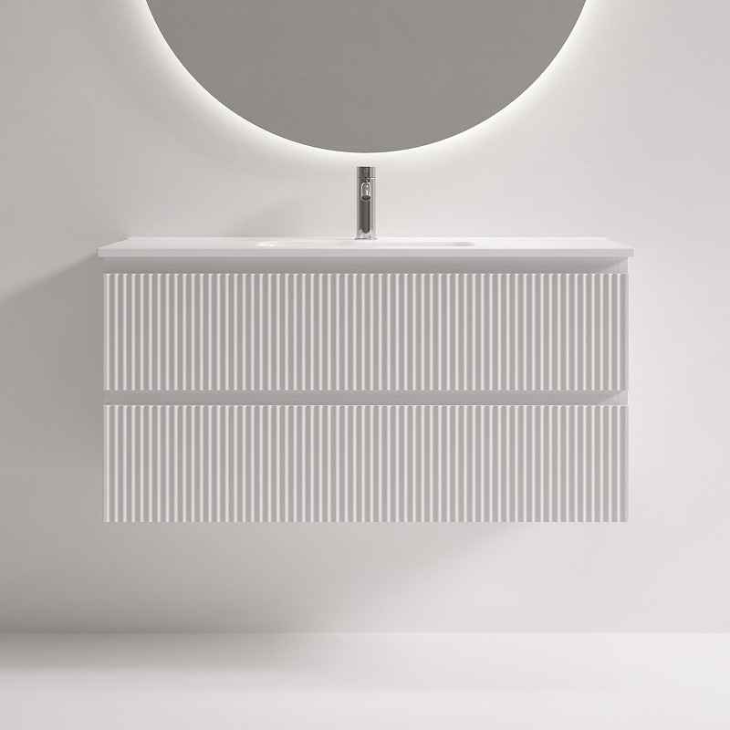 Тумба под раковину Sancos Snob R 100 SNR100/39W подвесная цвет Bianco