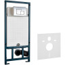 Комплект унитаза Ceramicanova Union CN4009T с сиденьем Микролифт и инсталляцией WeltWasser WW Marberg 507 10000005949+10000005953 с клавишей смыва Хром глянцевый