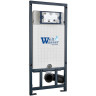 Комплект унитаза Ceramicanova Union CN4009T с сиденьем Микролифт и инсталляцией WeltWasser WW Marberg 507 10000005949+10000005953 с клавишей смыва Хром глянцевый