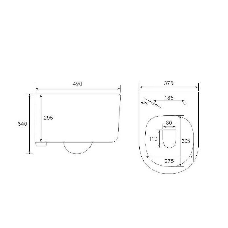 Комплект унитаза Vincea Evo Rimless VT1-34S с инсталляцией Grohe Rapid SL 38811KF0
