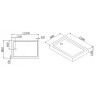 Акриловый поддон для душа Cezares Tray A 120х80 TRAY-A-AH-120/80-15-W0