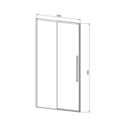 Душевая дверь Vincea Slim-N 120 VDS-4SN120CLB