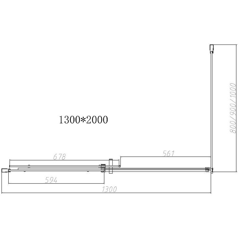 Душевой уголок Vincea Dice 130x90 VSR-4D9013CLGM