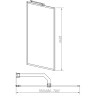 Шторка на ванну Vincea 70x140 VSB-41700CLGM
