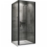 Душевой уголок Abber Sonnenstrand 80x75 AG04080B-S75B профиль Черный стекло прозрачное